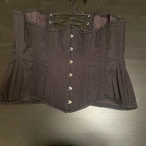 Gorgeous well constructed, heavy cotton, underbust, boned corset